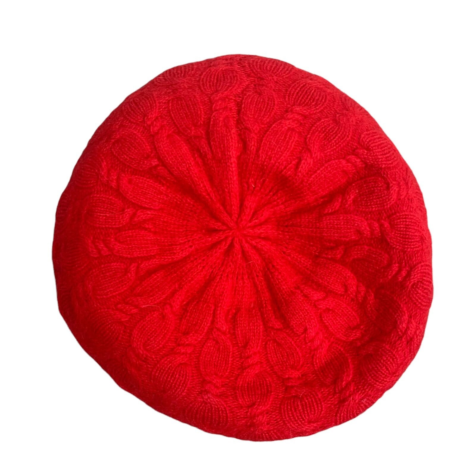 Vintage Carson Pirie Scott Beret Hat One Size Red Lambswool  display picture 1