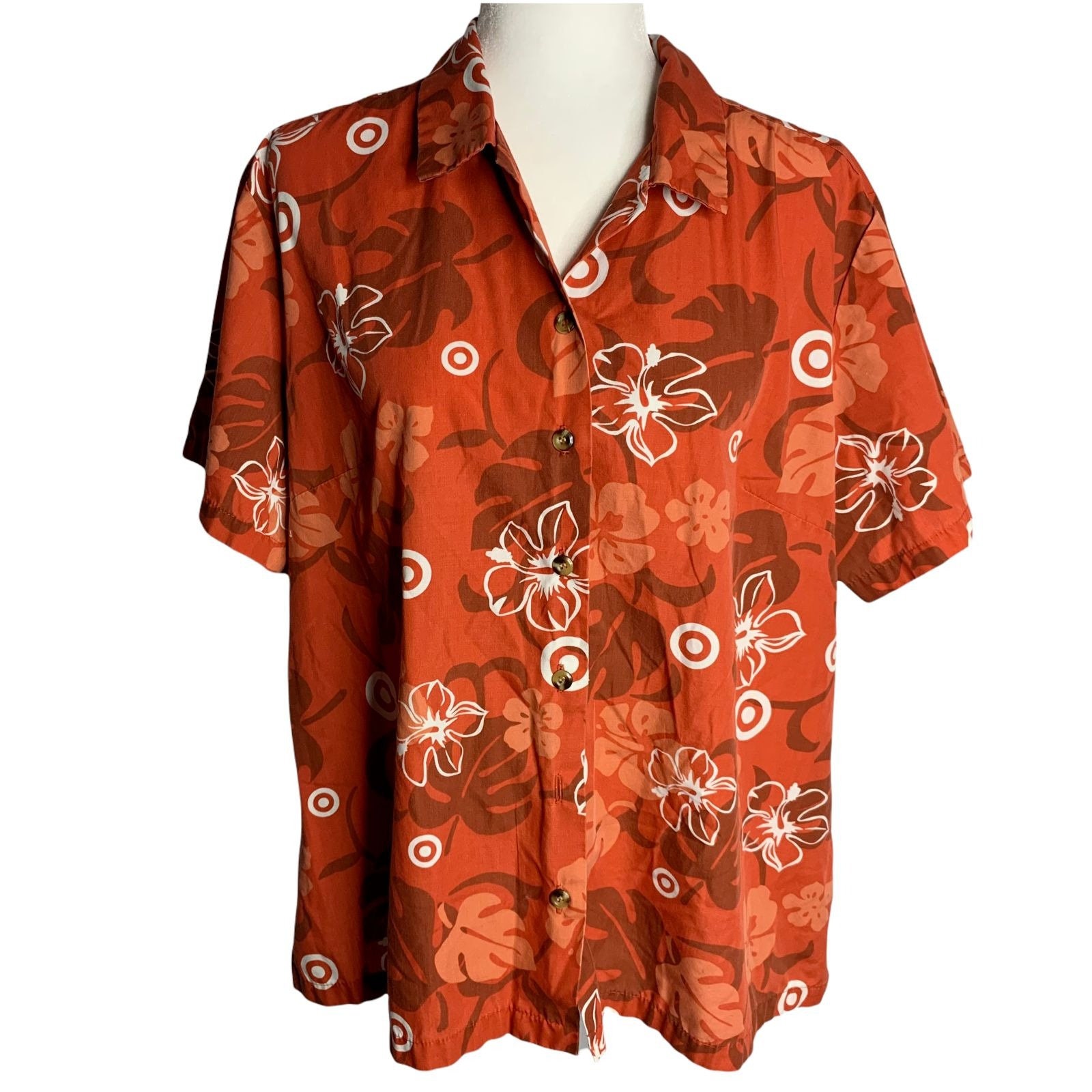 Kæmpe stor Atticus leje Tori Richard Hawaiian Target Shirt 2XL Red Floral Button up - Etsy