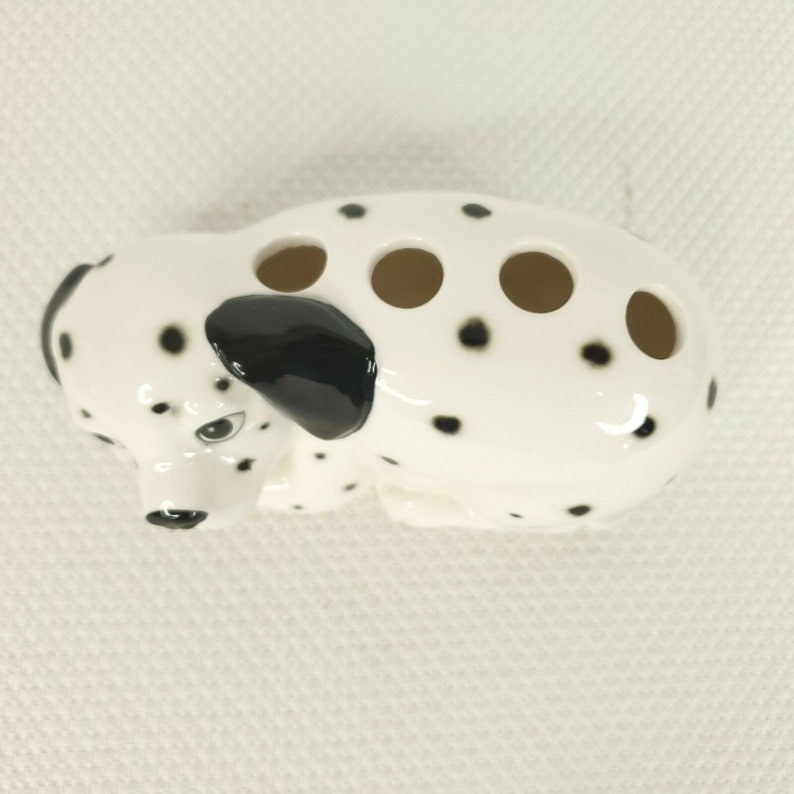 Vintage Otagiri Dalmatian Dog Pen Pencil Toothbrush Holder Ceramic Japan Figure