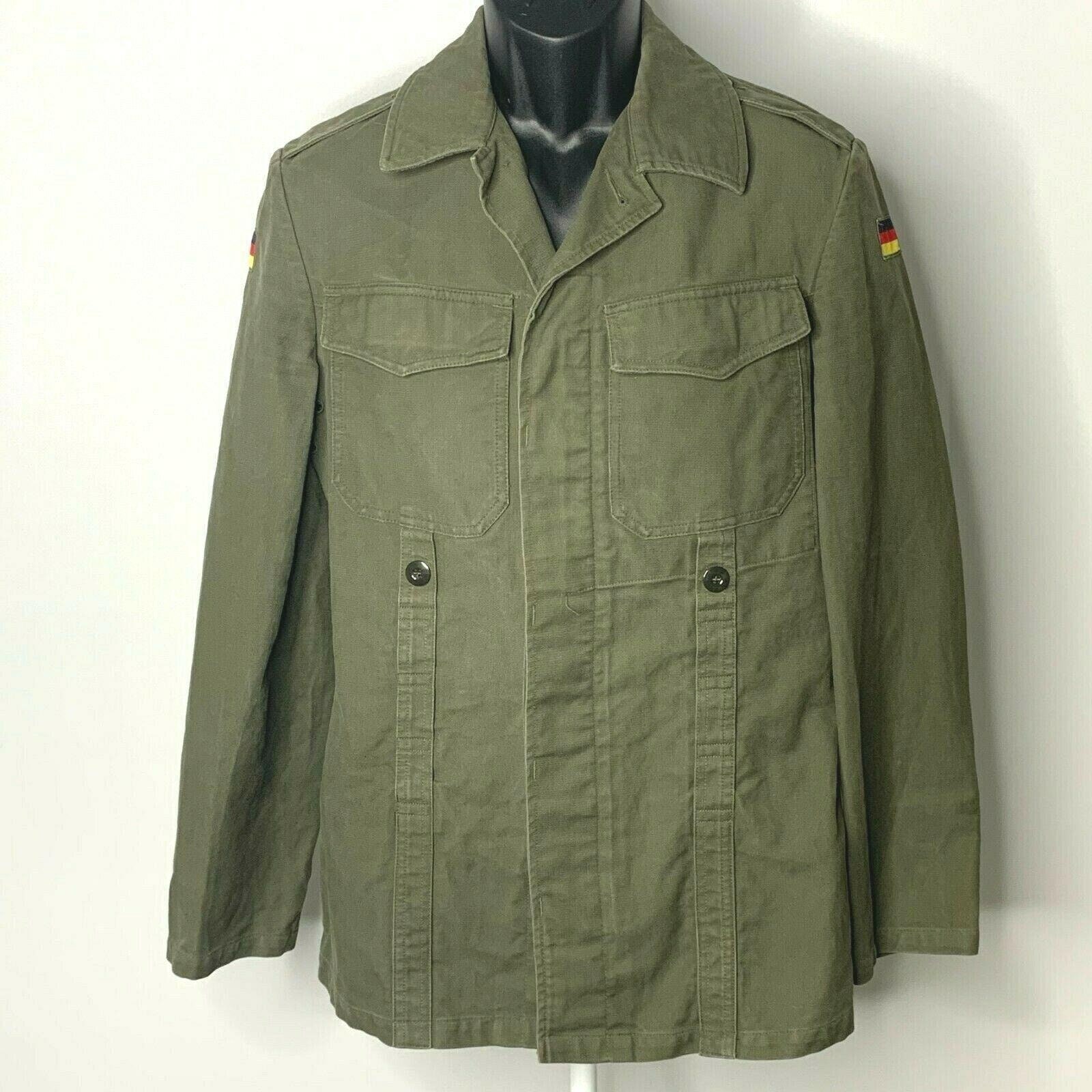 Vintage 80S German Military Field Jacket S Moleskin Buttons - Etsy Australia