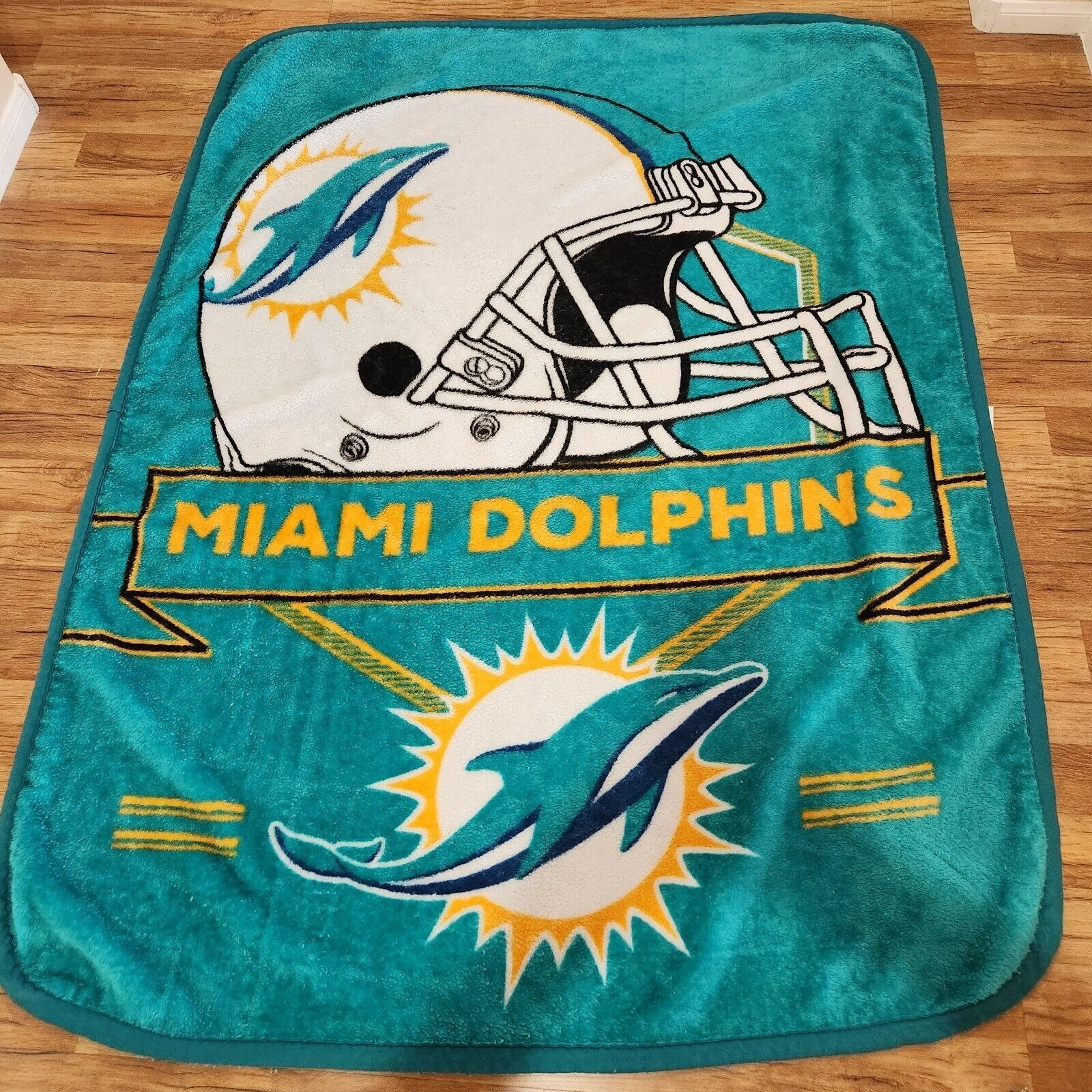 miami dolphins fleece blanket