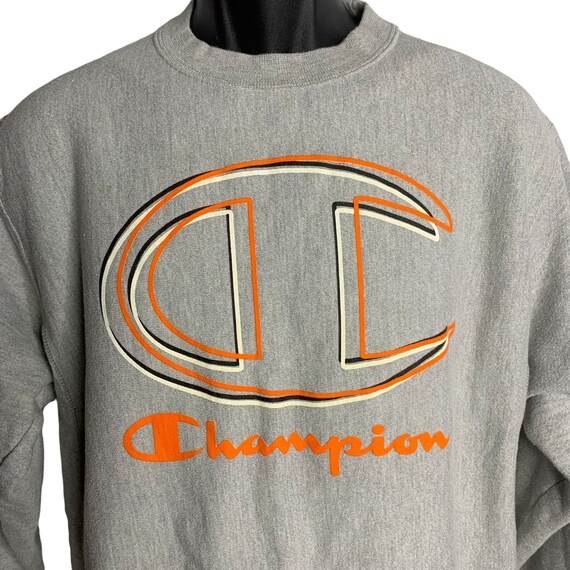 Vintage Champion Reverse Weave Sweatshirt M Grey … - image 2