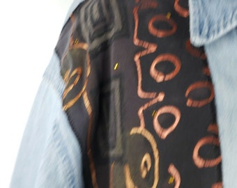 vintage ビーズ装飾 denim shirt 古着　90s LEVI'S リーバイス 80〜 90年代 USA製 70507 -4813 アシッド
