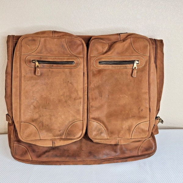 Buy Leather Garment Bag Etsy