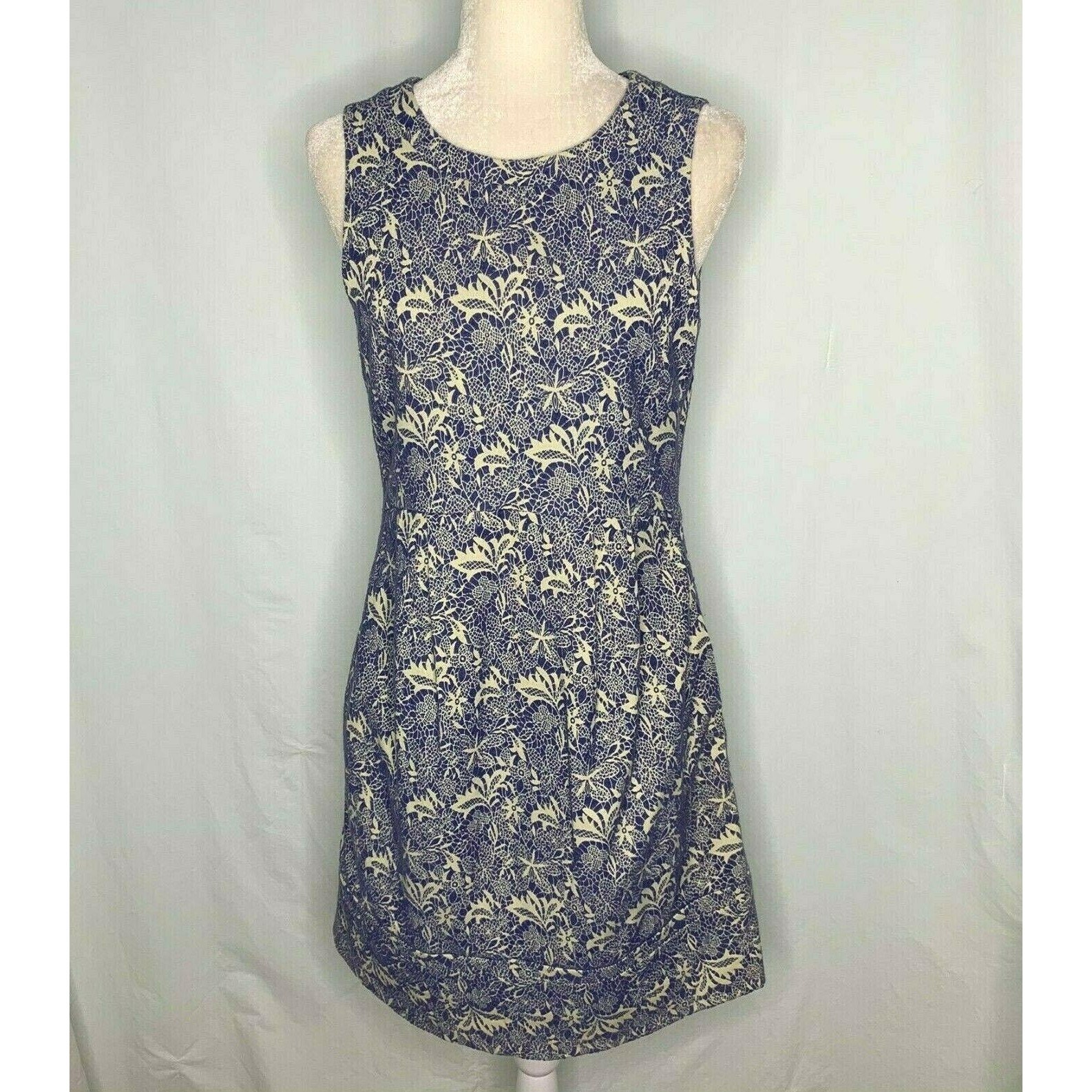 Jacquard Sleeveless Shift Dress main image 1