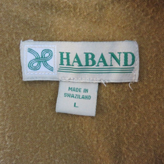 Vintage Haband L Green Navy Blue Plaid Flannel Sh… - image 9