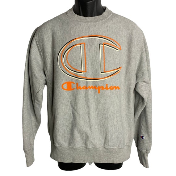 Vintage Champion Reverse Weave Sweatshirt M Grey … - image 1