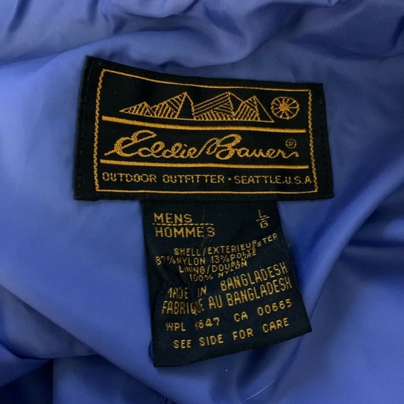 2000'S Eddie Bauer Ripstop Nylon Parka, Men's XL Nylon navy blue type Vintage Second Hand