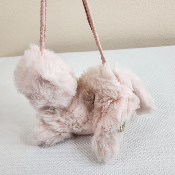 Vintage 80s Applause Pink Kitten Kitty Cat Purse H