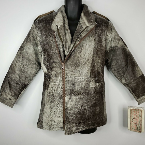 World Of Troop Vintage Leather Jacket Parka Goose