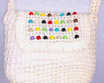 The Sak Crochet Beige Mini Backpack Bag - Etsy display picture 3