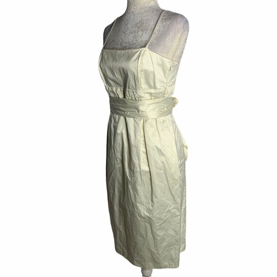 Vintage Laundry Sleeveless Midi Dress 8 Cream Ple… - image 6