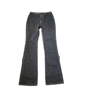 Y2K Thalia Sodi Flare Leg Jeans: High Waist Black Denim (Womens Size 8)