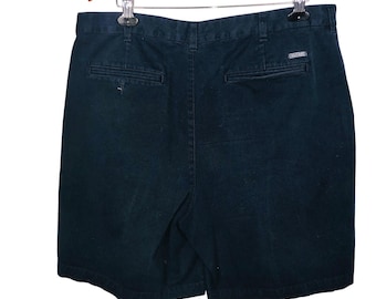 Vintage Tommy Hilfiger Golf Mens 38 Shorts Navy Blue Chino Pleated Front