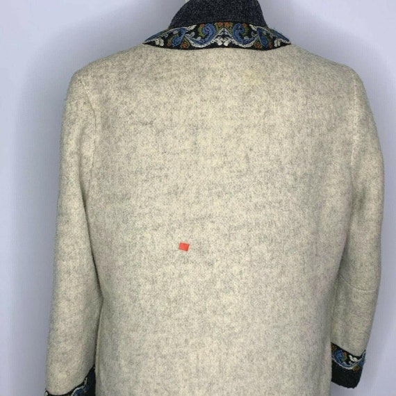 Vintage 50s Evebofoss Firda Wool Jacket S Grey Em… - image 7