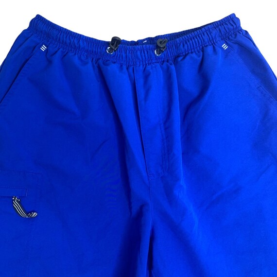 Vintage Y2K Adidas Athletic Shorts L Blue Drawstr… - image 2