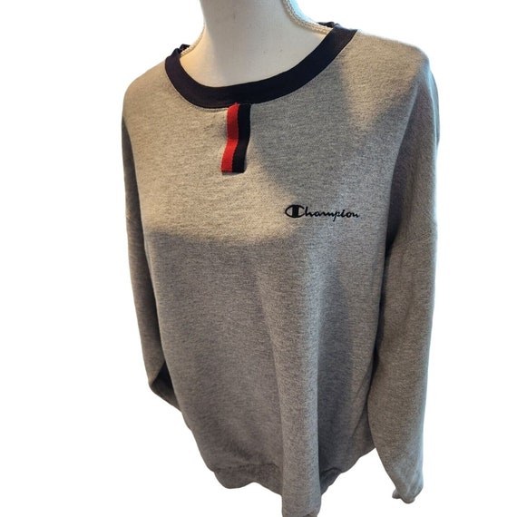 Vintage 90s Champion Sweatshirt Size XL Heather G… - image 2