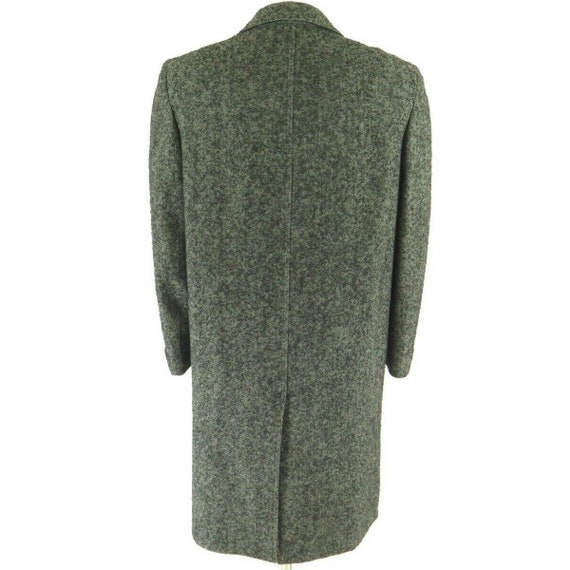 Vintage 50s Wool Overcoat 40 Gray Nubby Fleck Not… - image 5