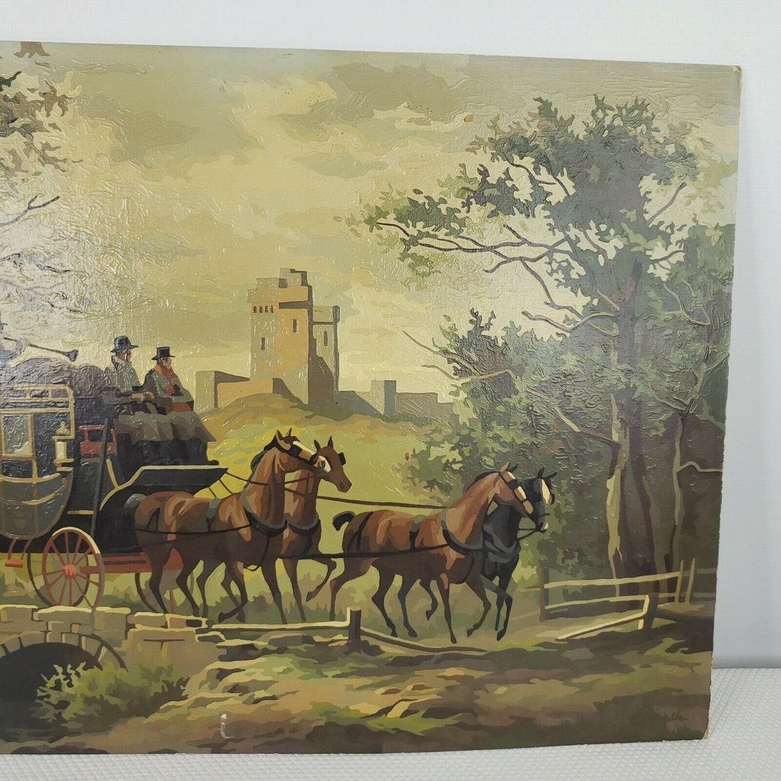 Vintage Paint By Number PBN Craftmaster 1969 Stage To London Etsy