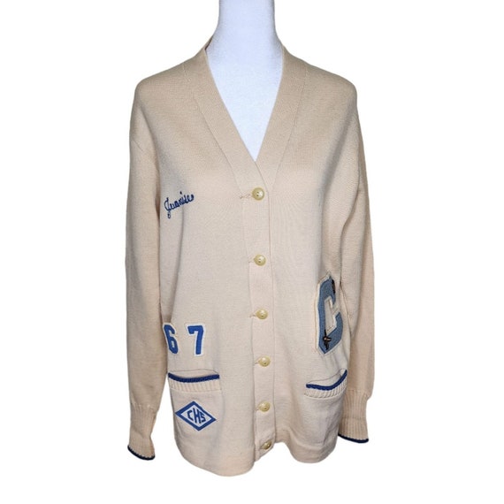 LANE TECH] Vintage Lettered Cardigan [1960s-] Vintage