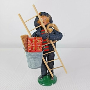 Vintage 1992 Byers Wahl Carolers Schornsteinfeger Figur