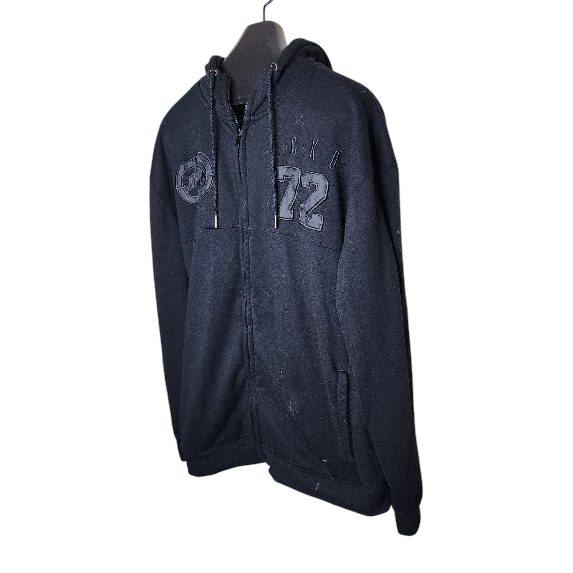 Vintage Y2K Ecko Unitd Full Zip Sweatshirt Hoodie Mens 2XL Black 