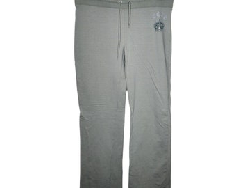 Vintage Y2K BCBG Max Azria Yoga Pantalones Mujer Tamaño XL Caqui