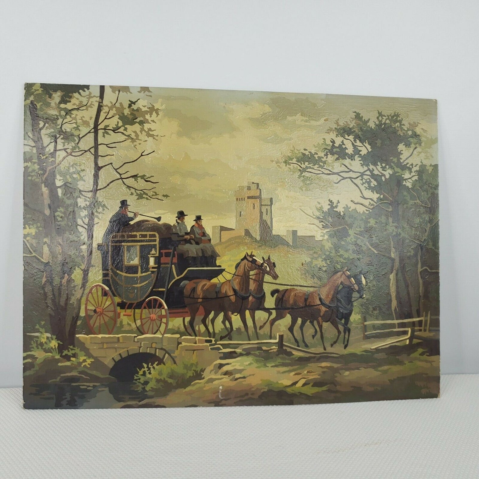 Vintage Paint By Number PBN Craftmaster 1969 Stage To London Etsy