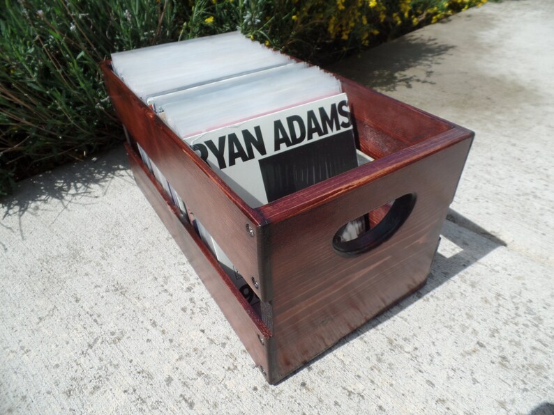 Handcrafted 45rpm 7 inch Record Vinyl Crate Storage Etsy