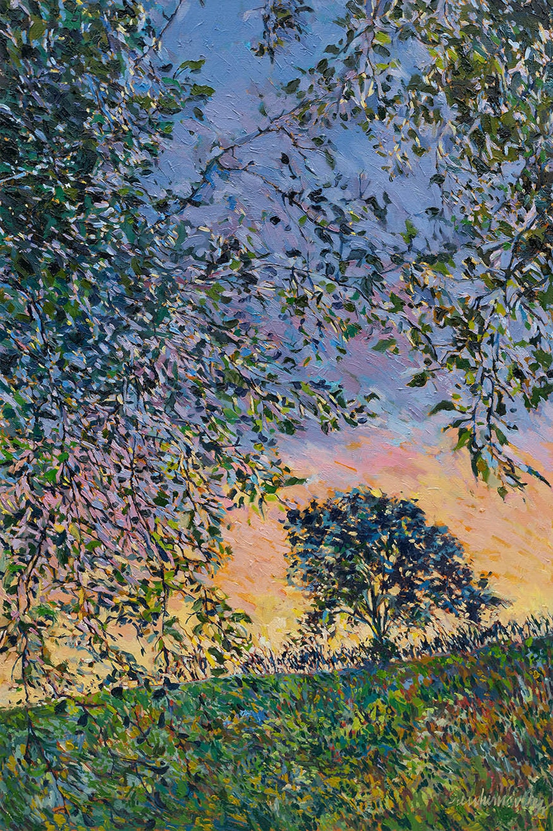 Giclee Art Reproduction Sunset Artwork Sunset Painting Fall Etsy