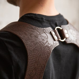 Männer Hosenträger, verstellbare personalisierte Leder Hosenträger, handgefertigte Hosenträger, Hochzeit Bräutigam Hosenträger, Drachen, Gentleman Hosenträger