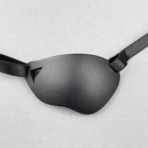 Full-Grain Leather Eye Patch: 3D Concave Design