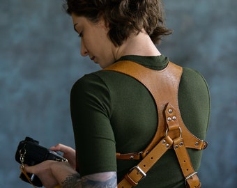 Camera Harness, Dual Camera Strap, Camera Strap, Dual Camera Harness, Leather Camera Harness, Multicamera Strap, Double Camera Strap
