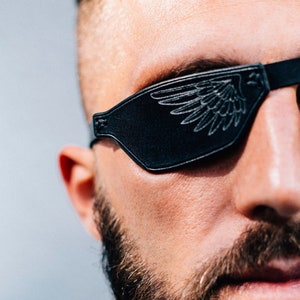 Leather Eye Patch, Eye Patch, Man Eye Patch, Woman Eye Patch, Brown Eye Patch, Slim Eye Patch, Eye patch