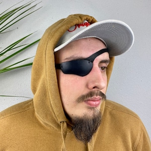 Eye patch, Leather Eye Patch, Eye Patch, Man Eye Patch, Eye patch, Concave Eye patch
