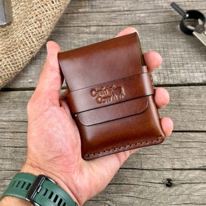 Billetera de cuero con devolución de efectivo, minimalista, plegable, con solapa, con cierre, con correa y bolsillo frontal, billetera delgada para hombres, tarjetero para mujeres, billetera inteligente