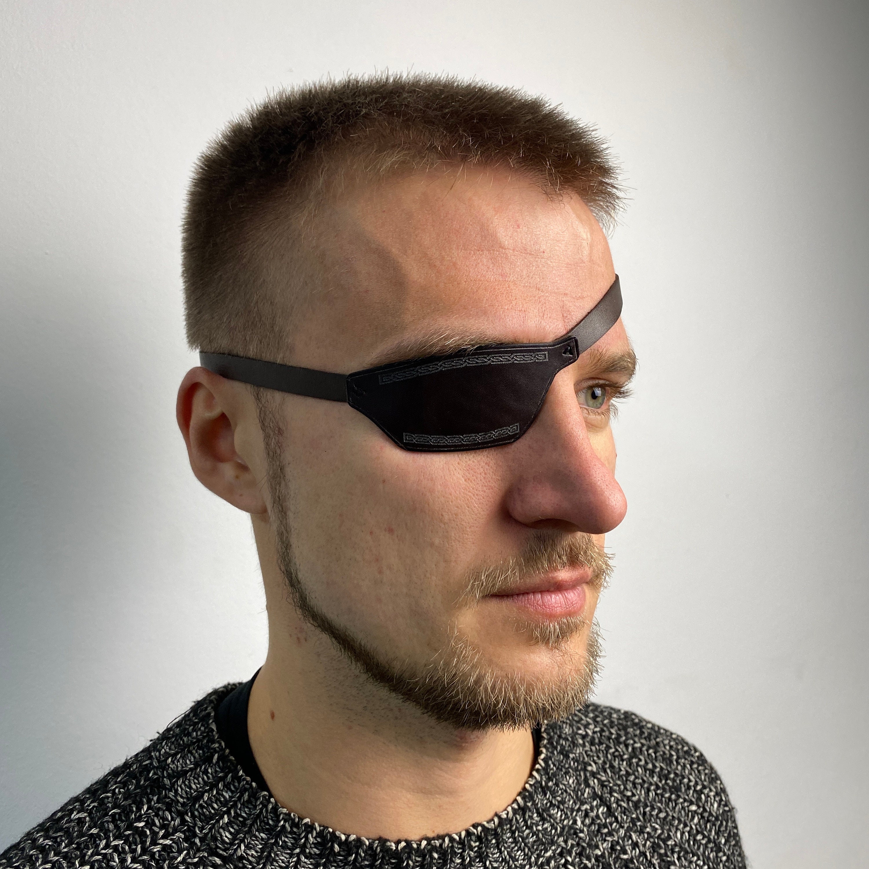 Classic Leather Eye Patch-Devilish Devices