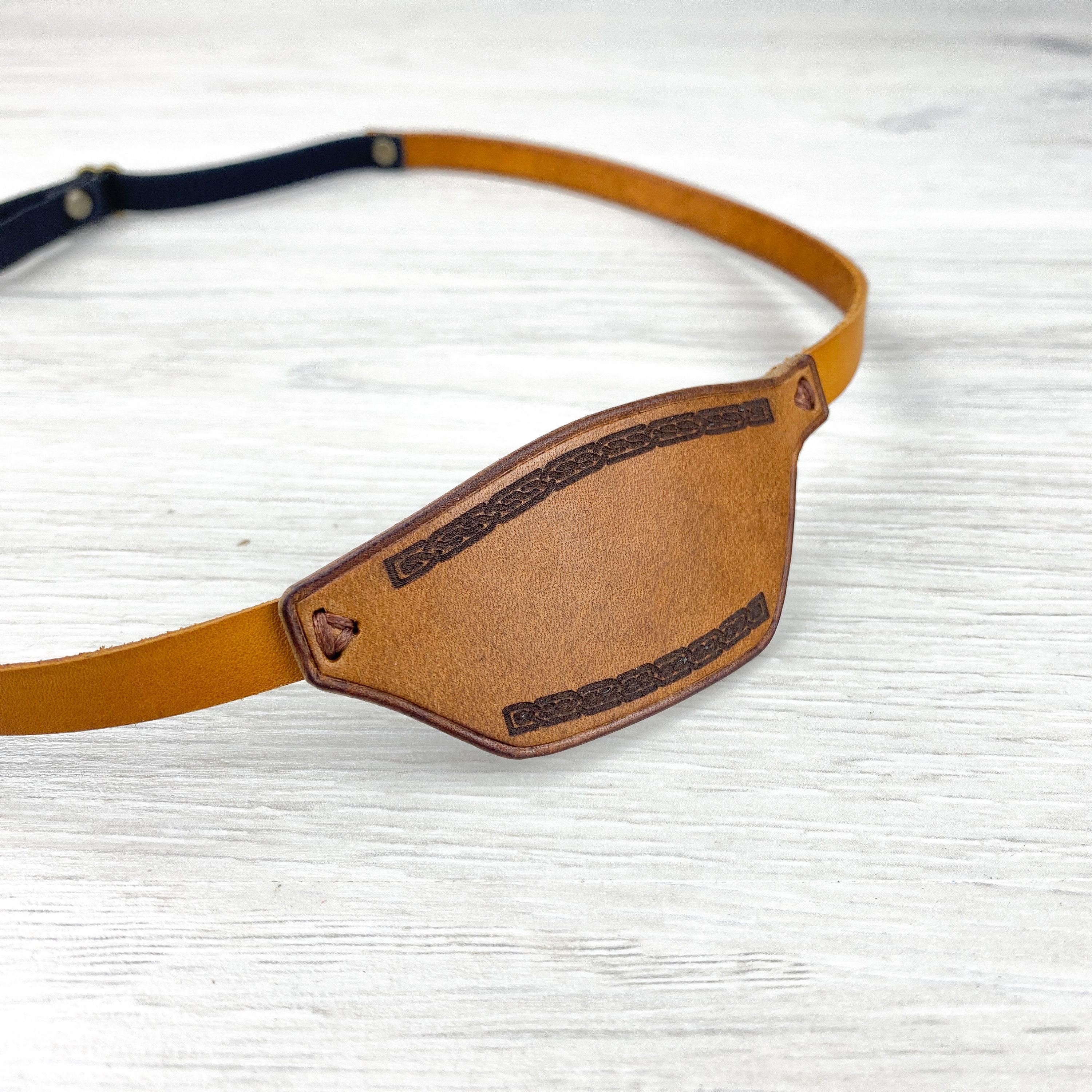Set of Two Leather Eye Patch Eye Patch Man Eye Patch Woman Etsy