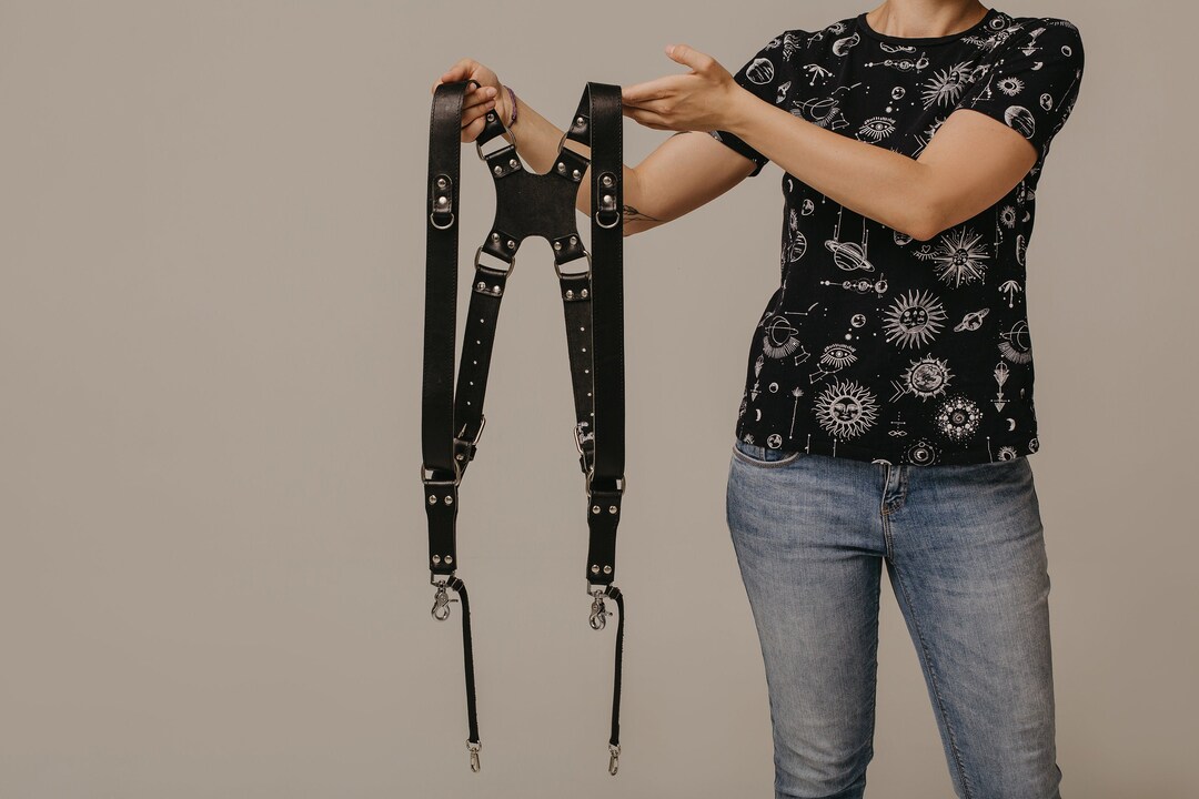 Personalized Dual Camera Strap, Dual Shoulder Camera Strap, Multi
