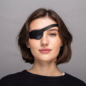 Eye patch, Leather Eye Patch, Eye Patch, Man Eye Patch, Eye patch,  Concave Eye patch