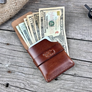Cashback leather wallet, Minimal, Bifold, Flap, Tuck, Strap, Front Pocket, Slim wallet for men, Cardholder for women, wallet