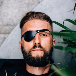 Eye Patches for Right and Left Eyes, Adjustable Amblyopia Lazy Eye Patches, 3D Eye Patch - Handmade Leather Eye Patch