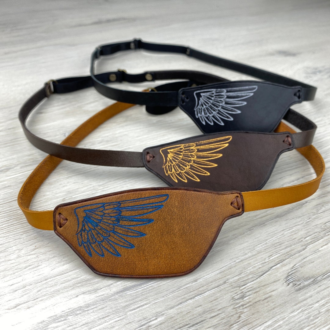 Leather Eye Patch, Eye Patch, Man Eye Patch, Woman Eye Patch, Brown Eye
