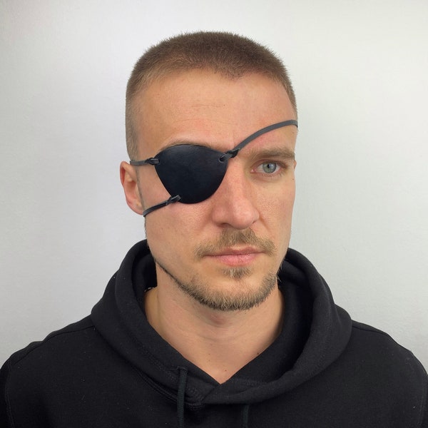 Metal gear solid Eye Patch, Leather Eye Patch, Man Eye Patch, Snakes Eye Patch, Black Eye Patch, Punished Snake Style Leather Eyepatch