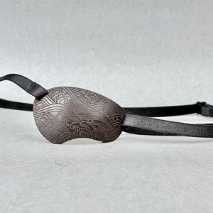 3D Leather Eye Patch: Contoured Lazy Eye, Strabismus Treatment