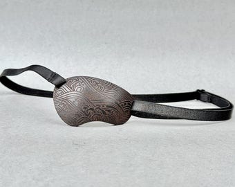3D Leather Eye Patch: Contoured Lazy Eye, Strabismus Treatment