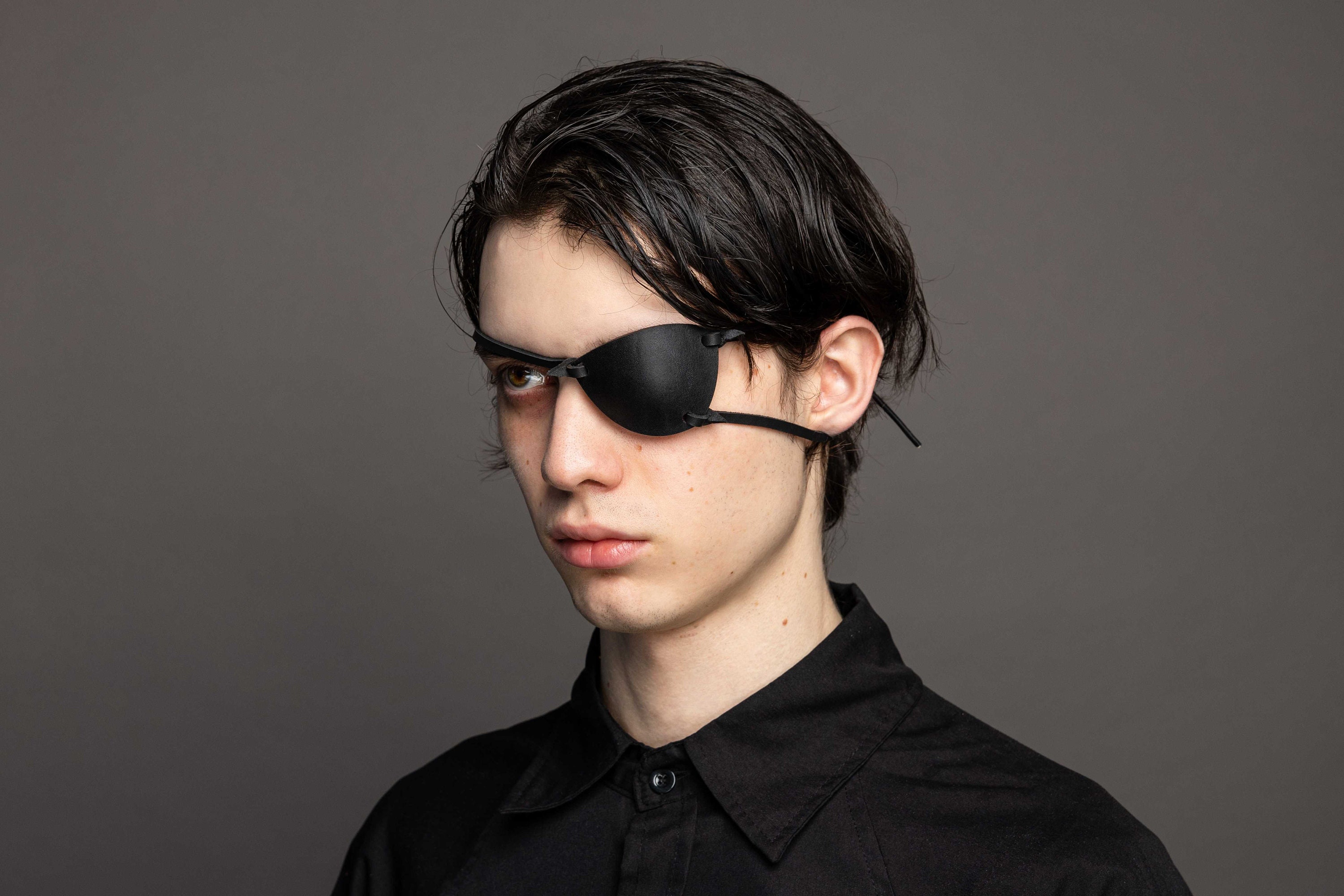 Amazon.com: Black Leather Eye Patch, Eye Patch, Man Eye