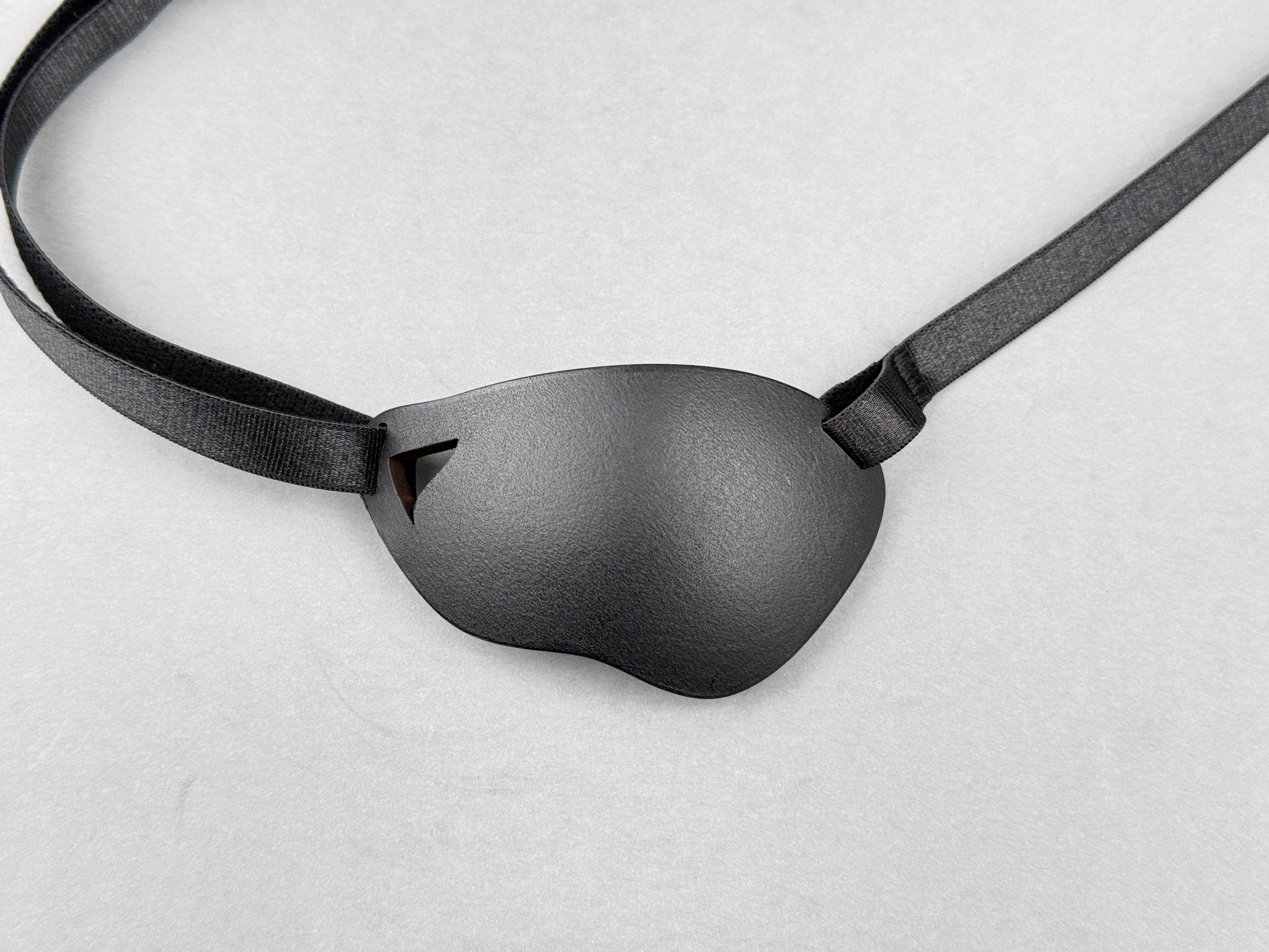 Full-Grain Leather Eye Patch: 3D Concave Design