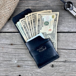 Cashback leather wallet, Minimal, Bifold, Flap, Tuck, Strap, Front Pocket, Slim wallet for men, Cardholder for women, Smart wallet