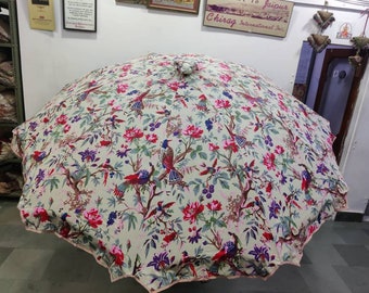 garden umbrella big size, beach umbrella with colourful embroidery diameter size 6 ft(72 inch), lawn umbrella, wedding decoration umbrella